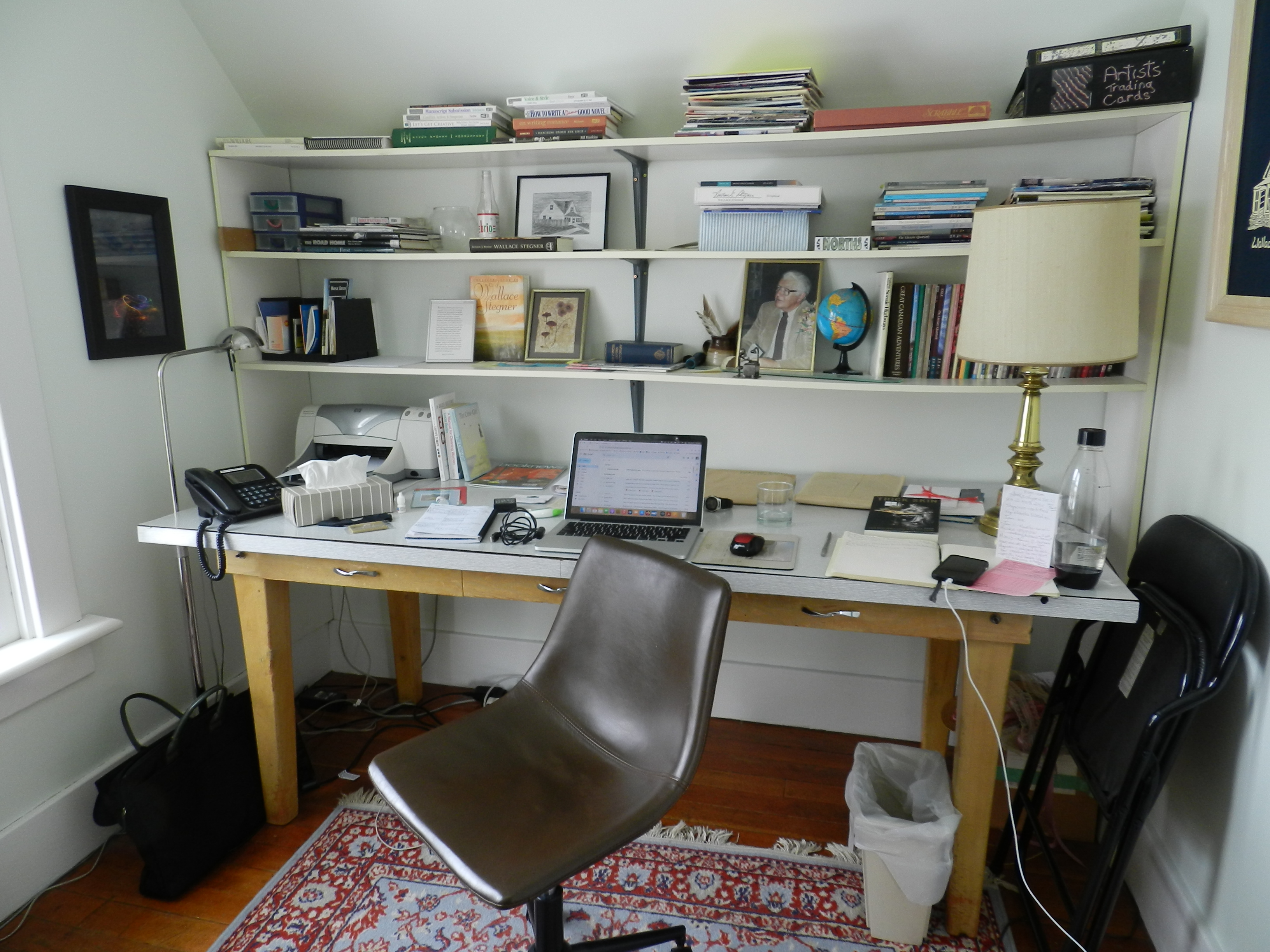 The study at the Wallace Stegner House in Eastend, Saskatchewan