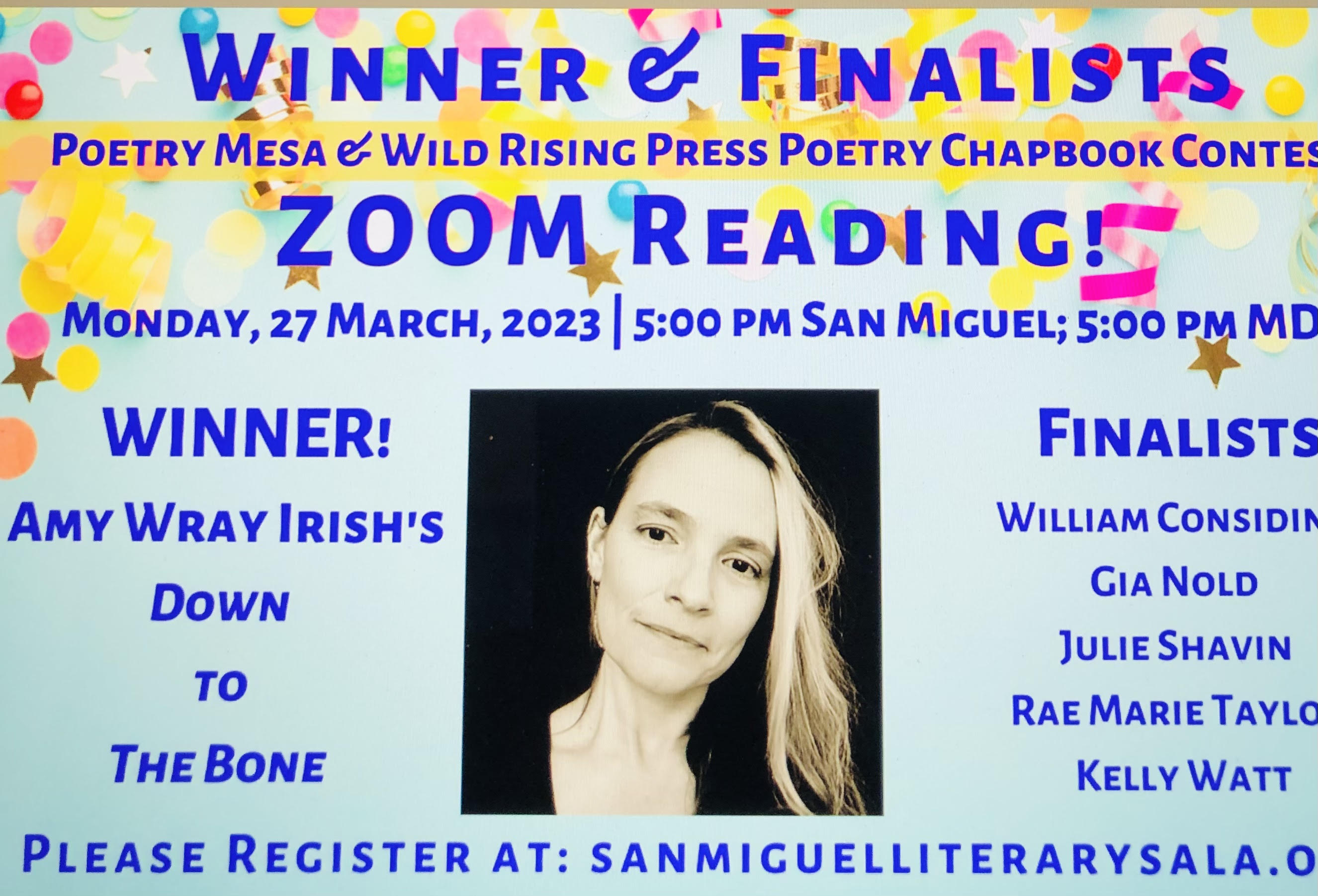 Poetry Mesa Finalists' Reading